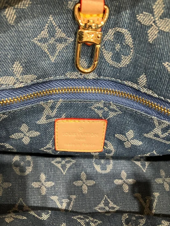 Blue Denim Mini Handbag with Trim - Picture 6 of 6